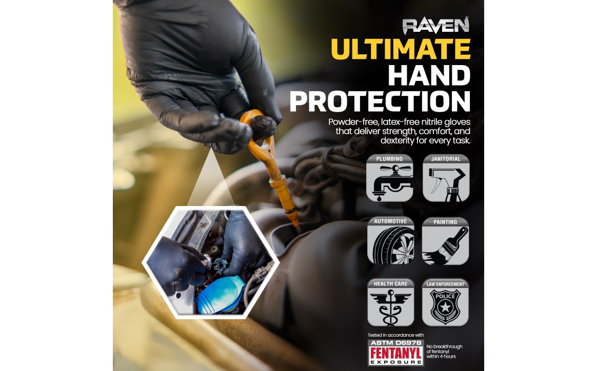 SAS Safety Group | Raven® Powder-Free Exam Grade Nitrile